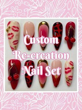 💅 Custom Re-Creation Press-On Nails (Made to Order)